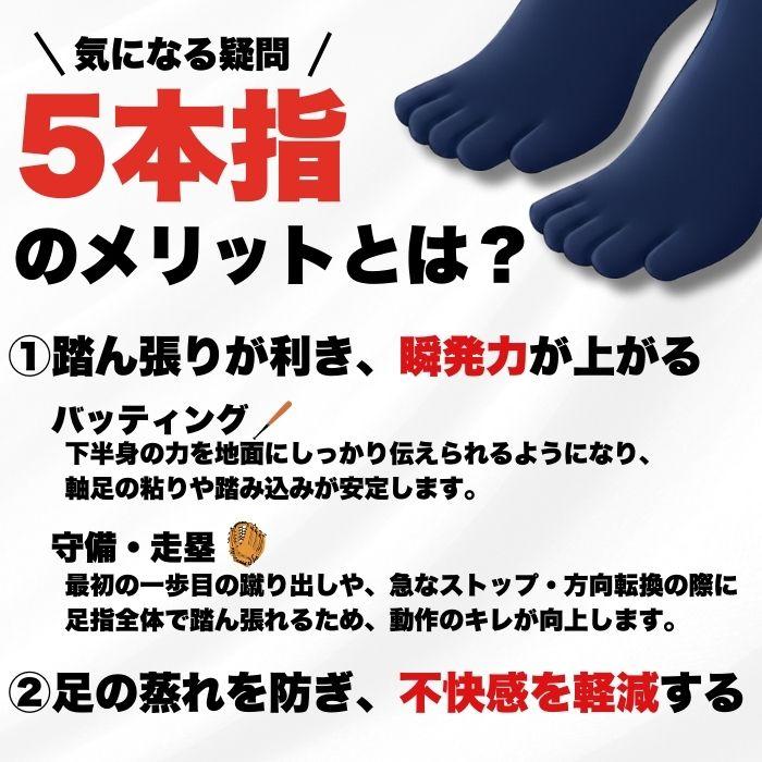 エスエスケイ（SSK） 野球 ソフトボール 3足組5本指ソックス カラー