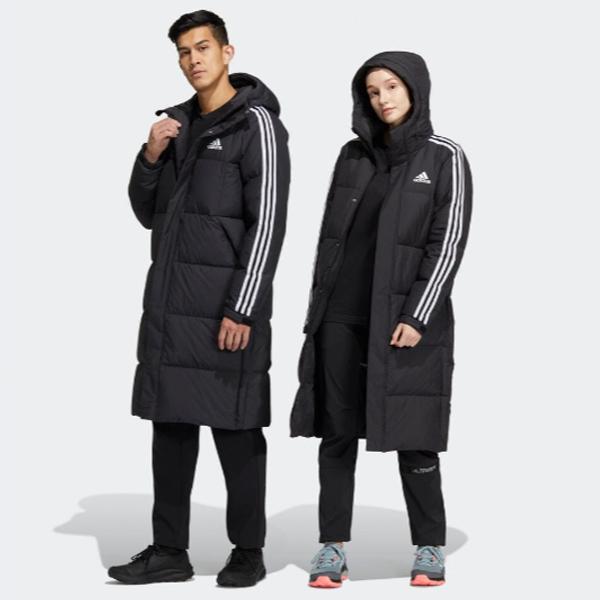 adidas（アディダス） ロングダウン コート 防寒 トレーニング スリーストライプ TW331 HN2099 爆買 : 富士スポーツ ...