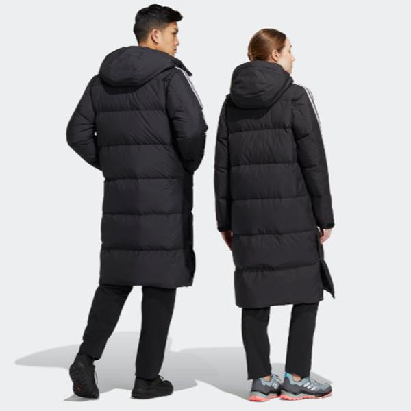 adidas（アディダス） ロングダウン コート 防寒 トレーニング スリーストライプ TW331 HN2099 爆買 : 富士スポーツ ...
