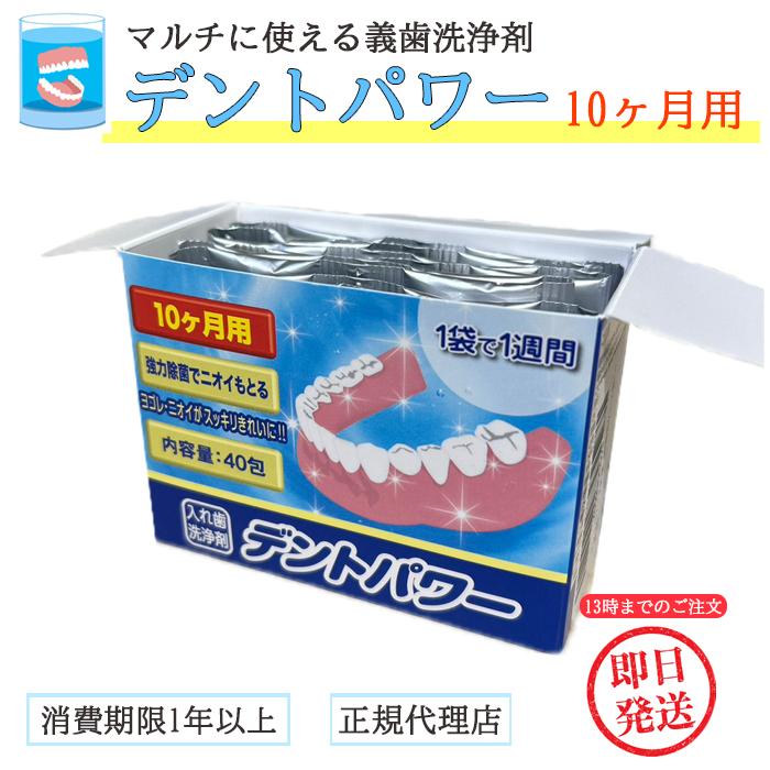 入れ歯洗浄剤 デントパワー 10ヶ月用 ユニバル 義歯洗浄剤 義歯 入れ歯