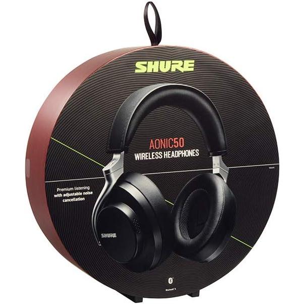 SHURE シュア AONIC 50 ワイヤレス・ノイズキャンセリング・ヘッドホン SBH2350-BK-J ブラック 黒 Bluetooth｜fujistore-no2｜10