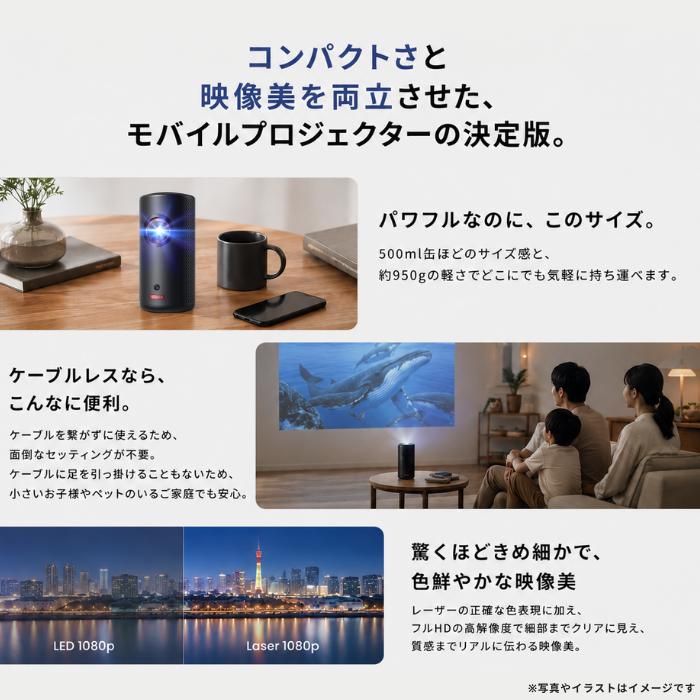 Anker（アンカー） Anker Nebula ネビュラ Capsule 3 Laser フルHD
