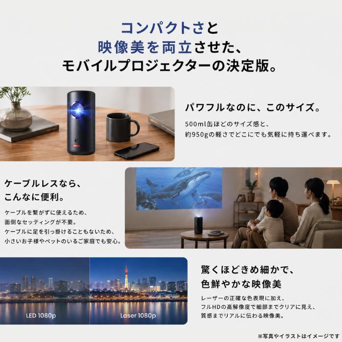 Anker（アンカー） Anker Nebula ネビュラ Capsule 3 Laser フルHD