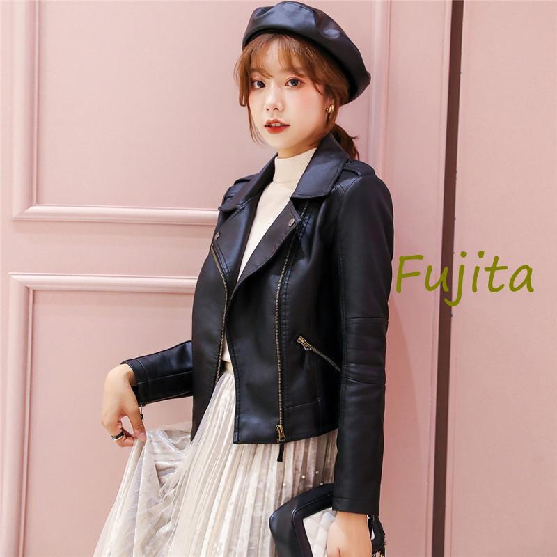レザー レディース ライダース ダブルジッパー puレザ アウター