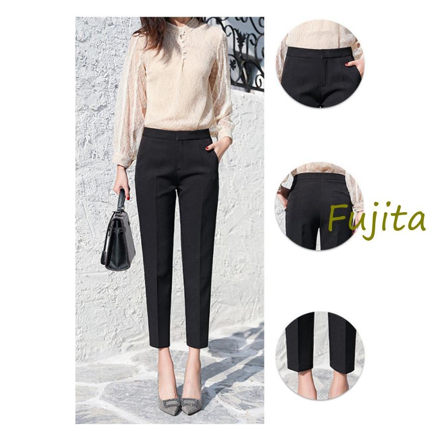 新品☆Sテーパード9分丈パンツスーツ黒無地ストレッチお仕事フォーマル◯G544 新品☆Sテーパード9分丈パンツスーツ黒無地ストレッチお仕事