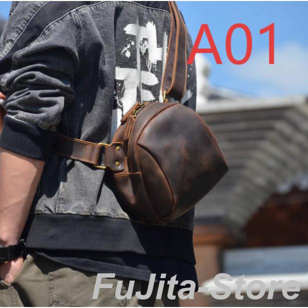 本革 メンズ ショルダーバッグ 斜め掛けバッグ 牛革 ミニ 小型