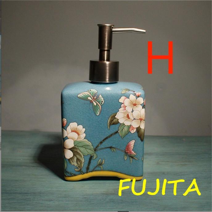 ★激レア希少！1900s★ NY ソープディスペンサー 陶器 絞り器 セット 液体タイプ ソープディスペンサー 陶磁器 おしゃれ 詰め替え容器