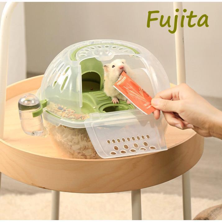 ハムスターハウス ポータブルハムスターケージ 透明プラスチック