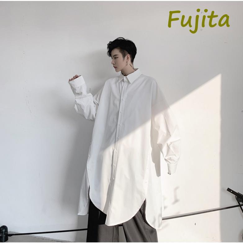 シャツ メンズ ロングシャツ 長袖 秋服 大きいサイズ カジュアル