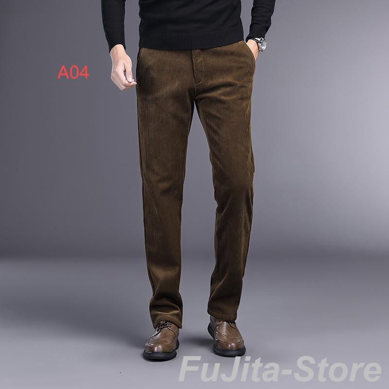 コーデュロイ パンツ メンズ ストレート 秋冬 厚み 長ズボン