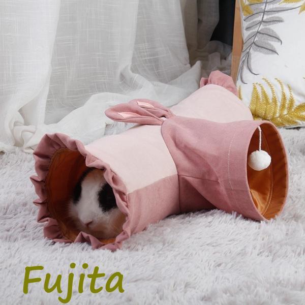 もふ【暖か吊り下げ 固定 ごろ寝トンネル 大】うさぎ用品 小動物