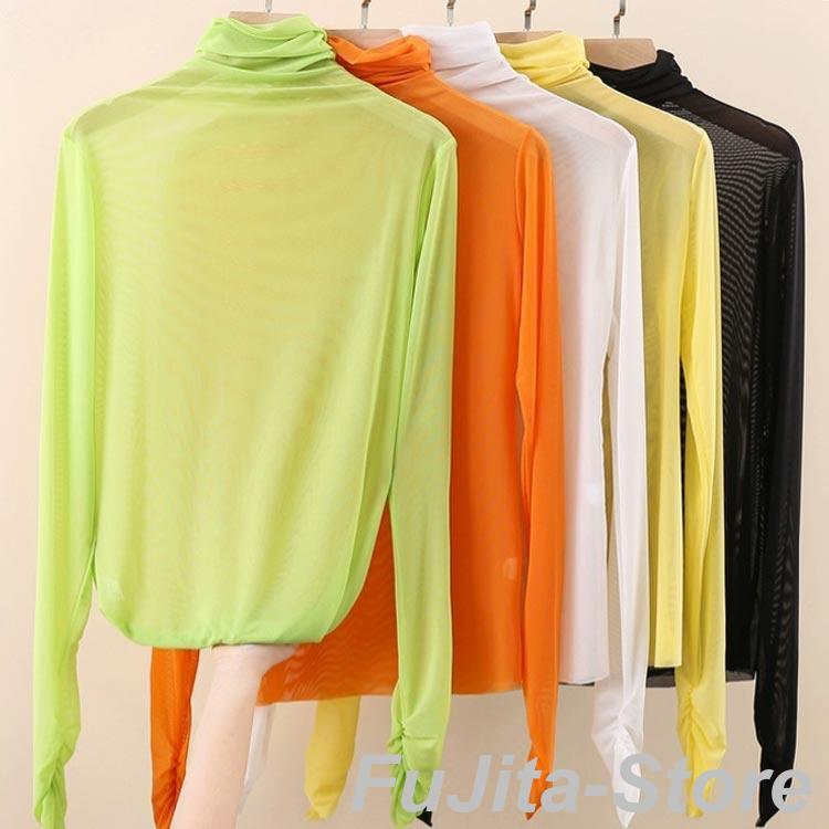 JURGEN LEHL アシンメトリックVネック長袖トップス 新品未使用♡ フルニードル ロールネックプルオーバー（5934KK05