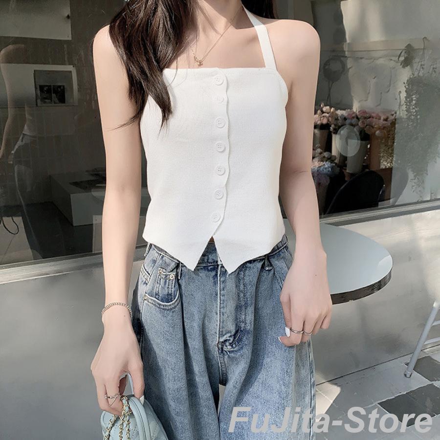 ホルターネックキャミソール セール】 ホルターネックニットキャミソール （キャミソール