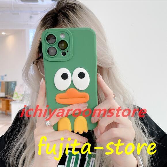 アヒルダッグキャラクター面白いお揃いペアケースかわいいスマホケースアイフォンケースiPhone11iPhone12iphone13iPhone14｜fujita-store｜04