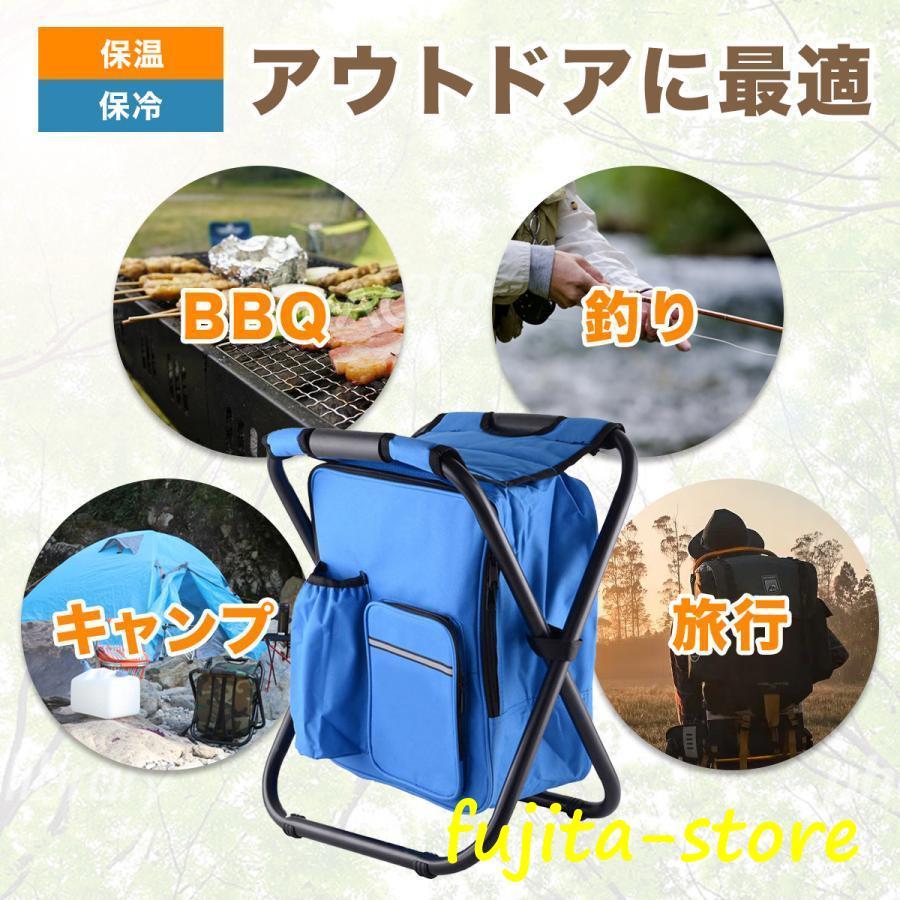 リュックチェア 折りたたみ 椅子 登山 リュック  チェア チェア 2WAY キャンプ 保温 保冷バック｜fujita-store｜08