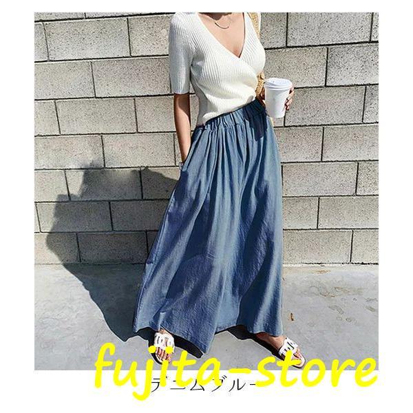 新品未使用 インゲボルグ ワイドパンツ ガウチョ キュロット デニム deepblue-dsq0300_8.jpg