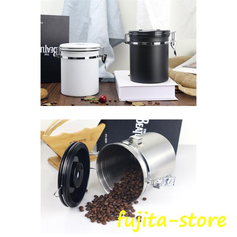 キャニスター コーヒー豆保存容器 ステンレス製 コーヒー豆 収納 円筒型  北欧 ギフト 密封容器 コーヒー缶 防湿 珈琲缶 キッチン 雑貨 3サイズ｜fujita-store｜17