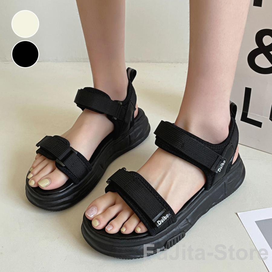 スポーツサンダル ブラック 厚底 モズ moz サンダル レディース 厚底 ストラップ スポーツサンダル MOZ