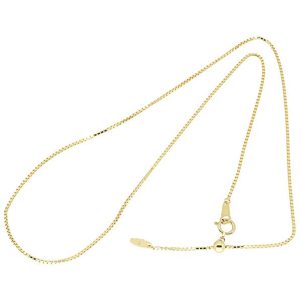 18金イエローゴールド ベネチアンチェーンネックレスの画像