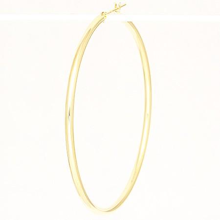 18金イエローゴールドフープピアス 2mm-50mm 両耳用１ペアー レディース メ ンズ 男女兼用の画像