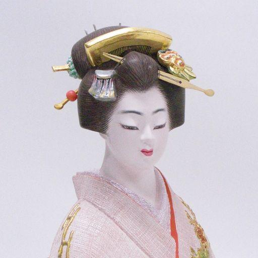 点茶 | 伝統工芸品博多人形 吉武國明氏作 ガラスケース付き 日本人形