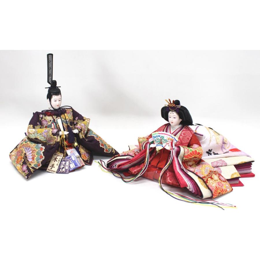 【新品】 雛人形 五人飾り 三段飾り 『伝統工芸士 望月龍翠作　十番親王（松）黒檀調三段飾り』 【OC3636571724】(128018円)