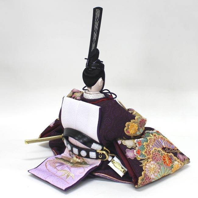 【新品】 雛人形 五人飾り 三段飾り 『伝統工芸士 望月龍翠作　十番親王（松）黒檀調三段飾り』 【OC3636571724】(128018円)