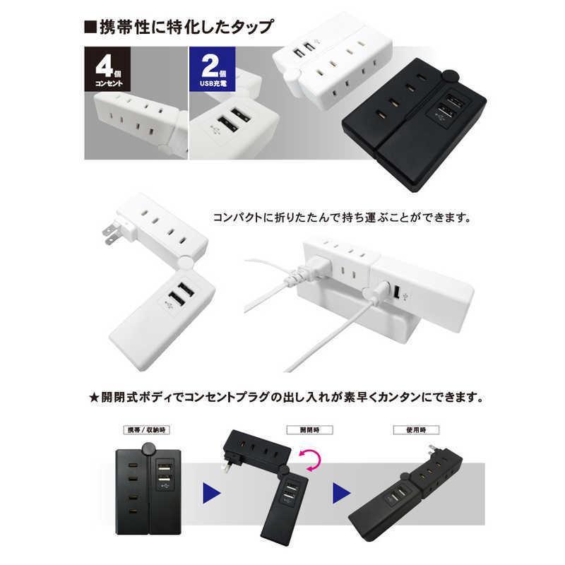 トップランド USB付きモバイルタップ　TPM100　出先 充電 コンパクト タップ｜fujitashop｜07