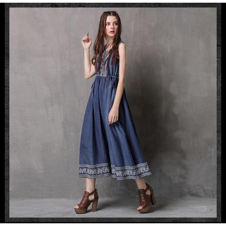 ワンピース ロング 刺繍 刺しゅう 柄 ひざ上 レディース デニム ボトム ボトムス 大人 春 夏 秋 冬 エキゾチック ボヘミアン デニムワンピ A077 A077 ウィッグ コスプレ 仮装の富士達 通販 Yahoo ショッピング