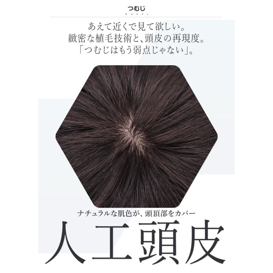 TefuRe（テフリ） バレない メンズウィッグ カット前 人毛100% 男性用