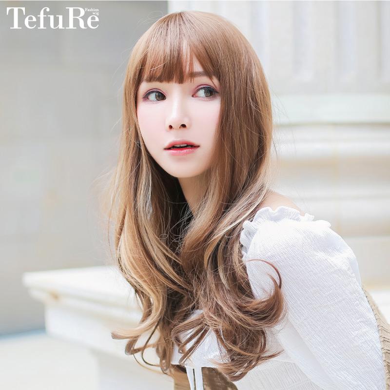 セール 返品交換不可】ウィッグ ロング 茶髪 フルウィッグ ストレート 