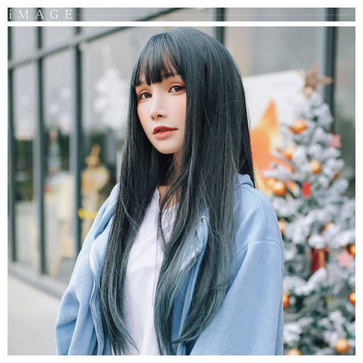ウィッグ ロング セミロング ストレート レディース グラデーション 女性 かつら 自然 髪 ブラック 黒 ブルー 耐熱 魅惑の青髪 ダルトーンロング C ファッションウィッグ エクステ Tefure 通販 Yahoo ショッピング