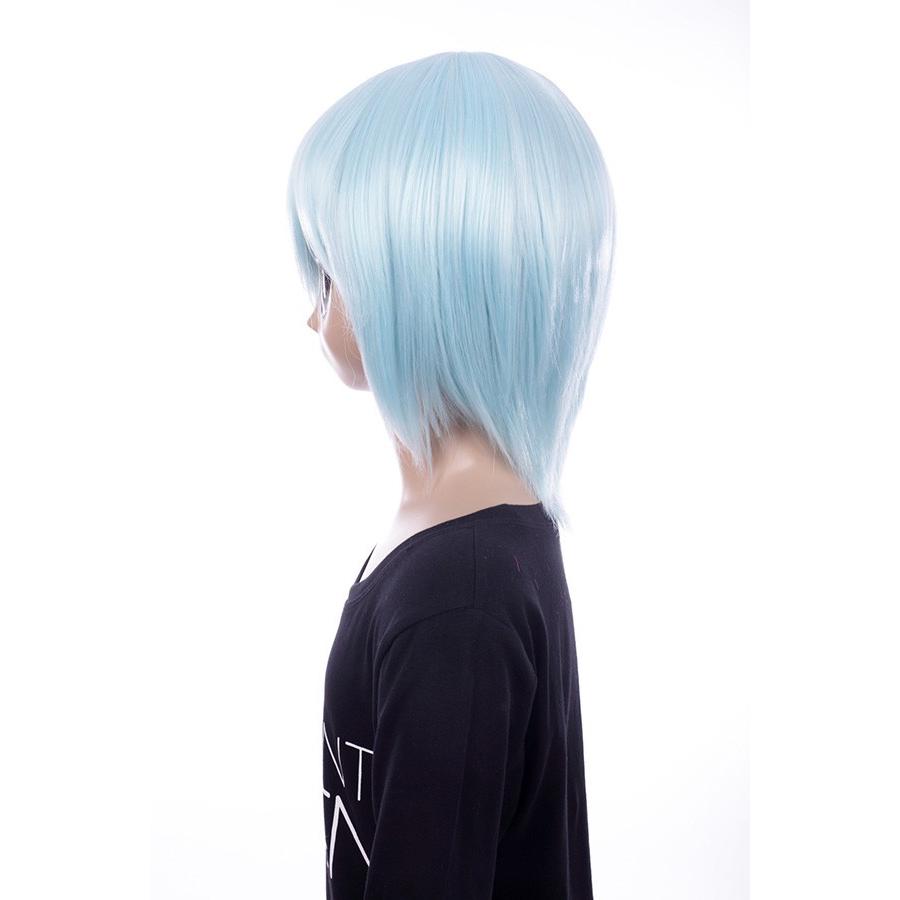 ウィッグネットプレゼント ウィッグ ショート フルウィッグ ボブ ウイッグ コスプレ かつら キャンペーンもお見逃しなく アイスブルー 男装 Ow 105