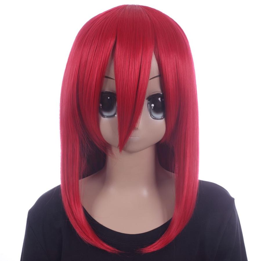 ハロウィン ウィッグ ロング フルウィッグ セミロング ウイッグ コスプレ 女装 男装 かつら 耐熱 富士達 ミディアム ディープレッド F2 1 Md40 F2 1 ウィッグ コスプレ 仮装の富士達 通販 Yahoo ショッピング