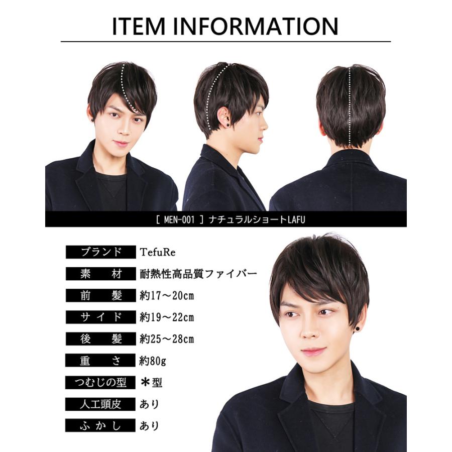 ウィッグ メンズ 自然 黒 白髪 メンズウィッグ 短髪 ショート かつら