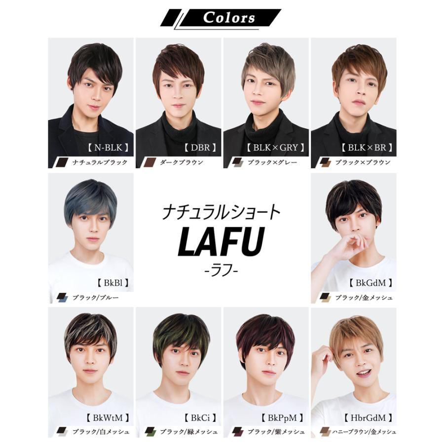 ウィッグ メンズ 自然 黒 白髪 メンズウィッグ 短髪 ショート かつら