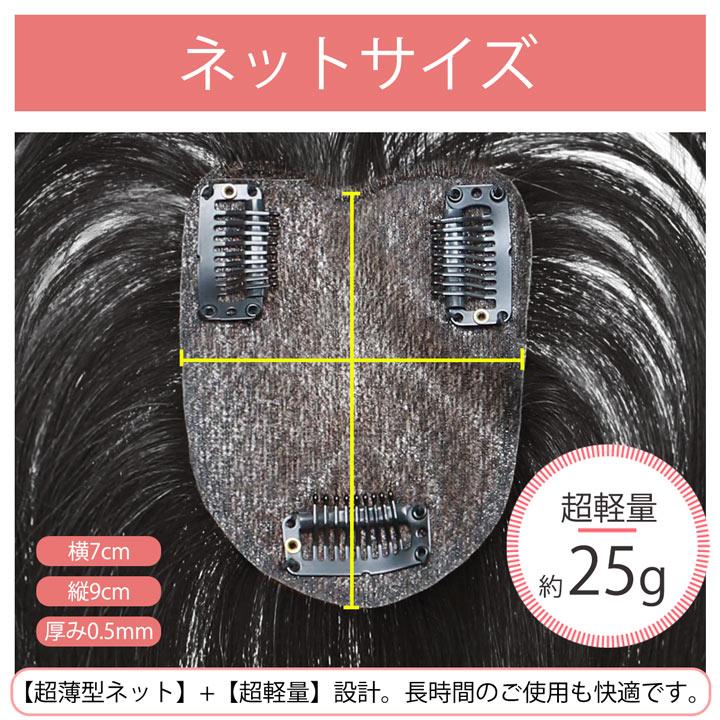 ❤　人毛100％　ヘアピース　広範囲隠し　12×13 人工肌　部分ウイッグ　❤ TefuRe（テフリ） 【廃番セール 返品交換不可】ヘアピース 人毛 100