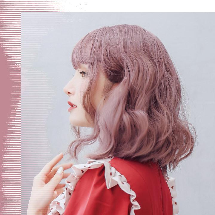 ウィッグ ボブ ショート ウェーブ レディース ウイッグ フルウィッグ 女性 かつら 自然 髪 アッシュ ピンク 耐熱 フェアリーボブ T 145 ウィッグ コスプレ 仮装の富士達 通販 Yahoo ショッピング