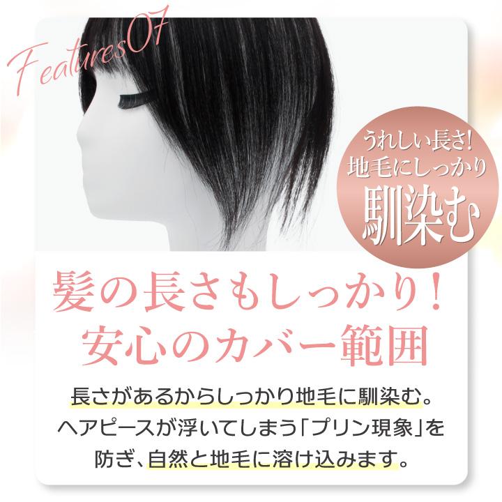 TefuRe（テフリ） 【人工頭皮付き】美シルエットヘアピース 部分