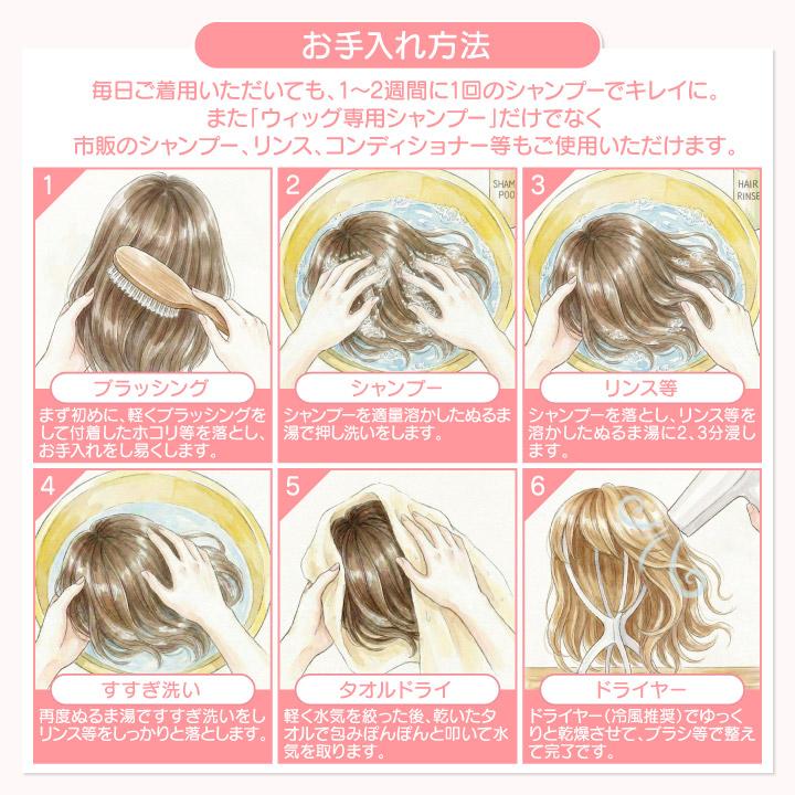 TefuRe（テフリ） 【人工頭皮付き】美シルエットヘアピース 部分