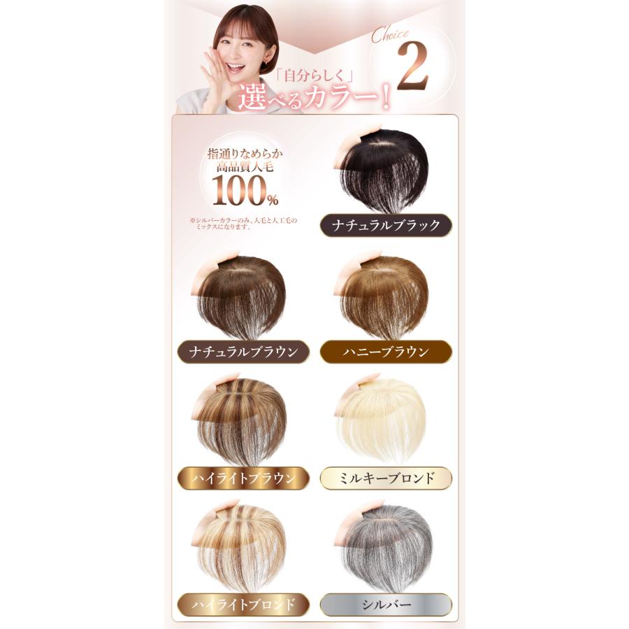 TefuRe（テフリ） 【人工頭皮付き】美シルエットヘアピース 部分