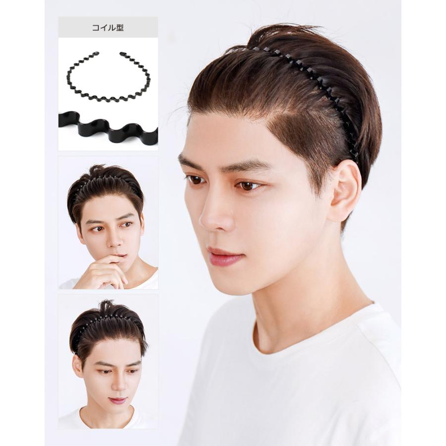 メール便送料無料 2セットまで対応 金属カチューシャ カチューシャ メンズ 金属 コーム ヘアアクセサリー |  | 13