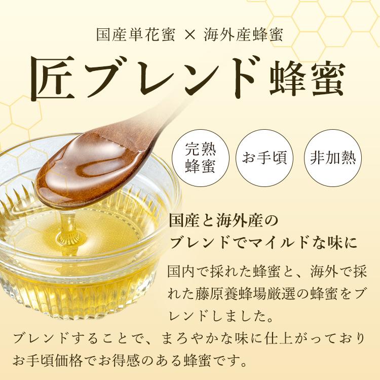 はちみつ アカシアのハチミツ 国産と外国ハチミツのブレンド 匠