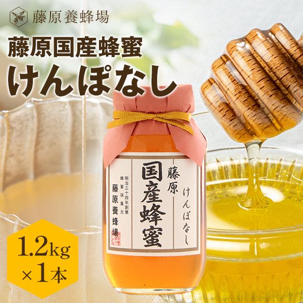 国産はちみつ けんぽなしのハチミツ 藤原国産蜂蜜 1.2KG(1200g