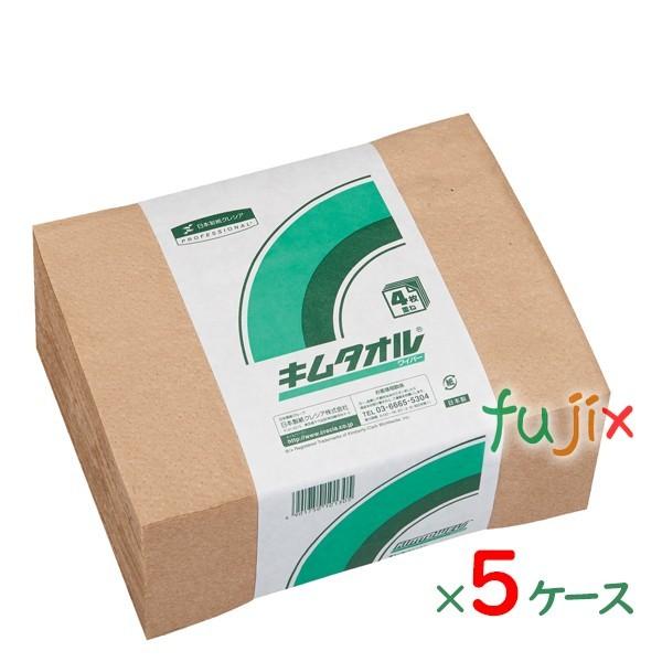 日本製紙クレシア - クレシア キム西洋手ぬぐい 4つ折り パルプ未ざらし 4枚重ね×50枚×24束／容れもの×5容れもの分 61001 キッチン消耗品-キッチン、日用品、文具