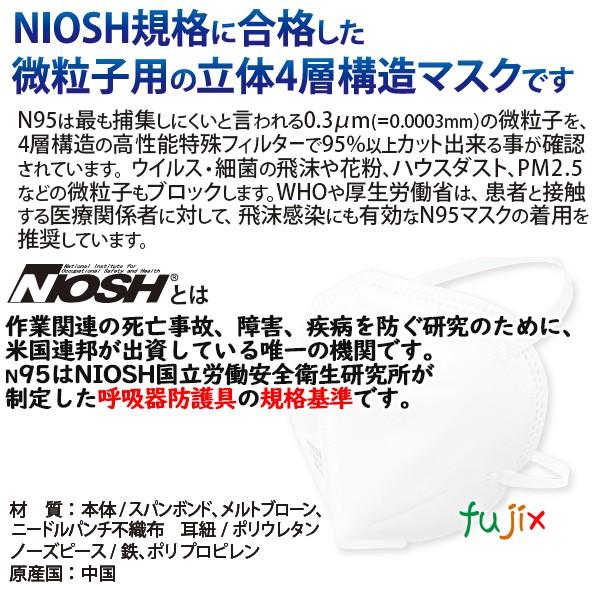 フジナップ - 【事あたらしい受け付け不可】N95恍ける 個荷作り 400枚（20枚×20小箱）／入れもの 68200 NIOSHお墨付き