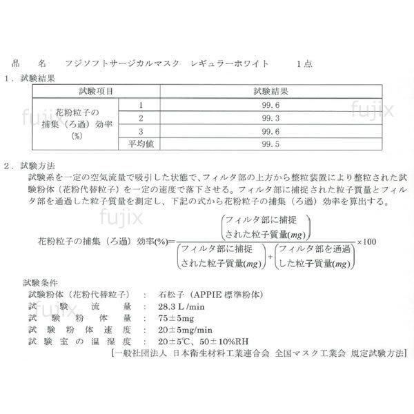 フジ ソフトサージカルマスク ホワイト 50枚×60小箱／ケース_三層構造_業務用 医療用　在庫あり　JIS　適合　マスク｜fujix-sizai｜04