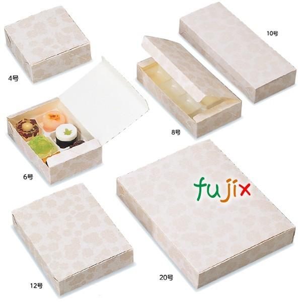 和菓子サービス箱 菊カートン 4号 (本体) 500枚／ケース A25430 和菓子用ギフト箱 爆買
