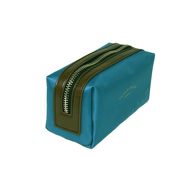 フランクミュラー Franck Muller バイカラー ポーチ ブルー/ブラウン ナイロン フランクミュラー Franck Muller バイカラー ポーチ ブルー/ブラウン