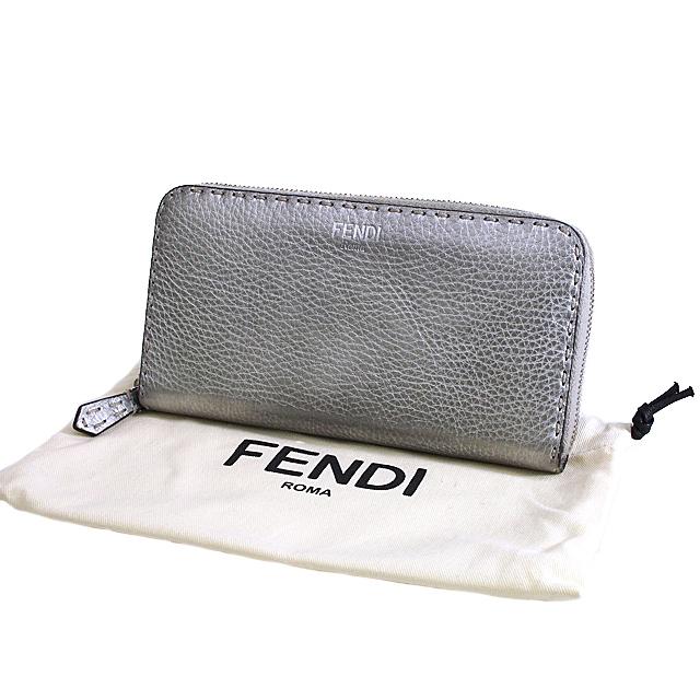 FENDI 富士屋 ◇ 値下げ品◇フェンディ セレリア シルバー グレー 